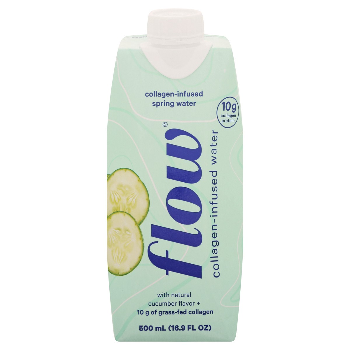 slide 11 of 13, Flow Collagen-Infused Cucumber Flavor Spring Water 500 ml, 16.9 oz