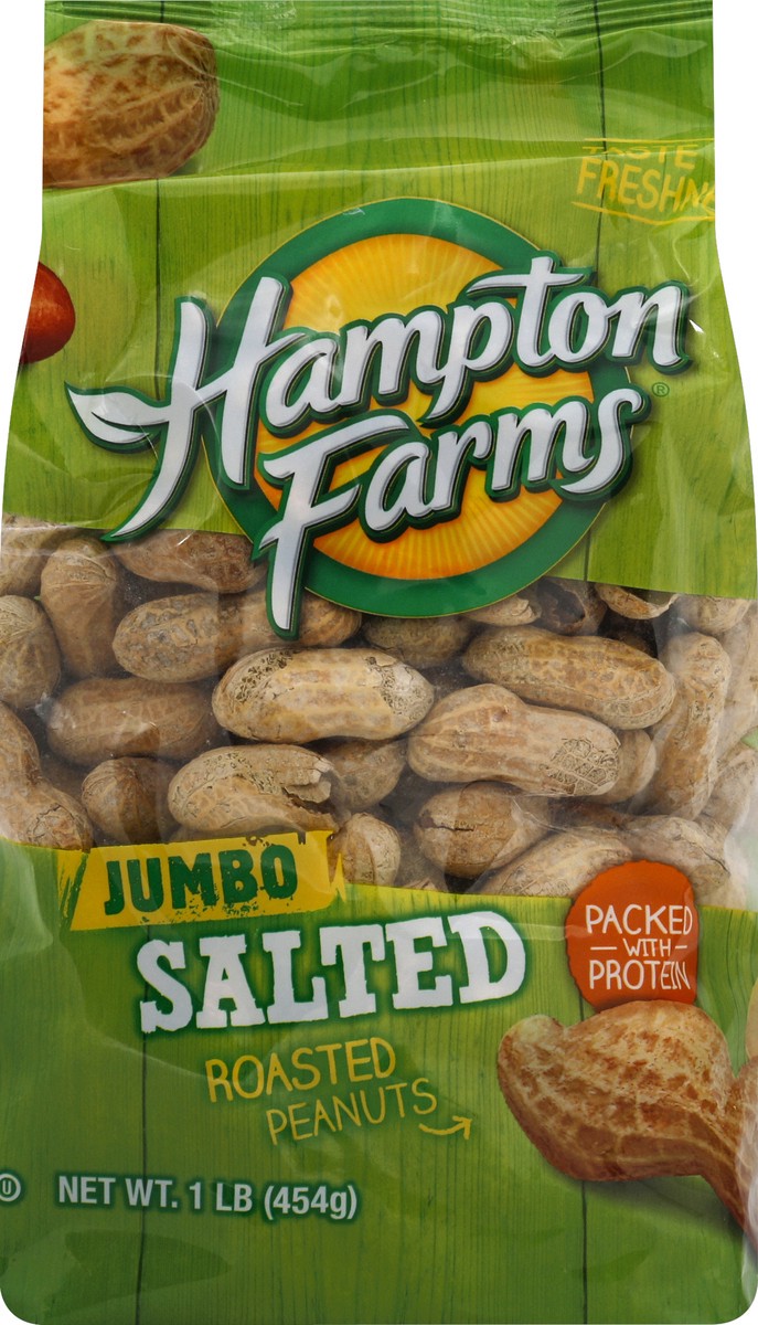 slide 1 of 6, Hampton Farms Peanuts 1 lb, 1 lb