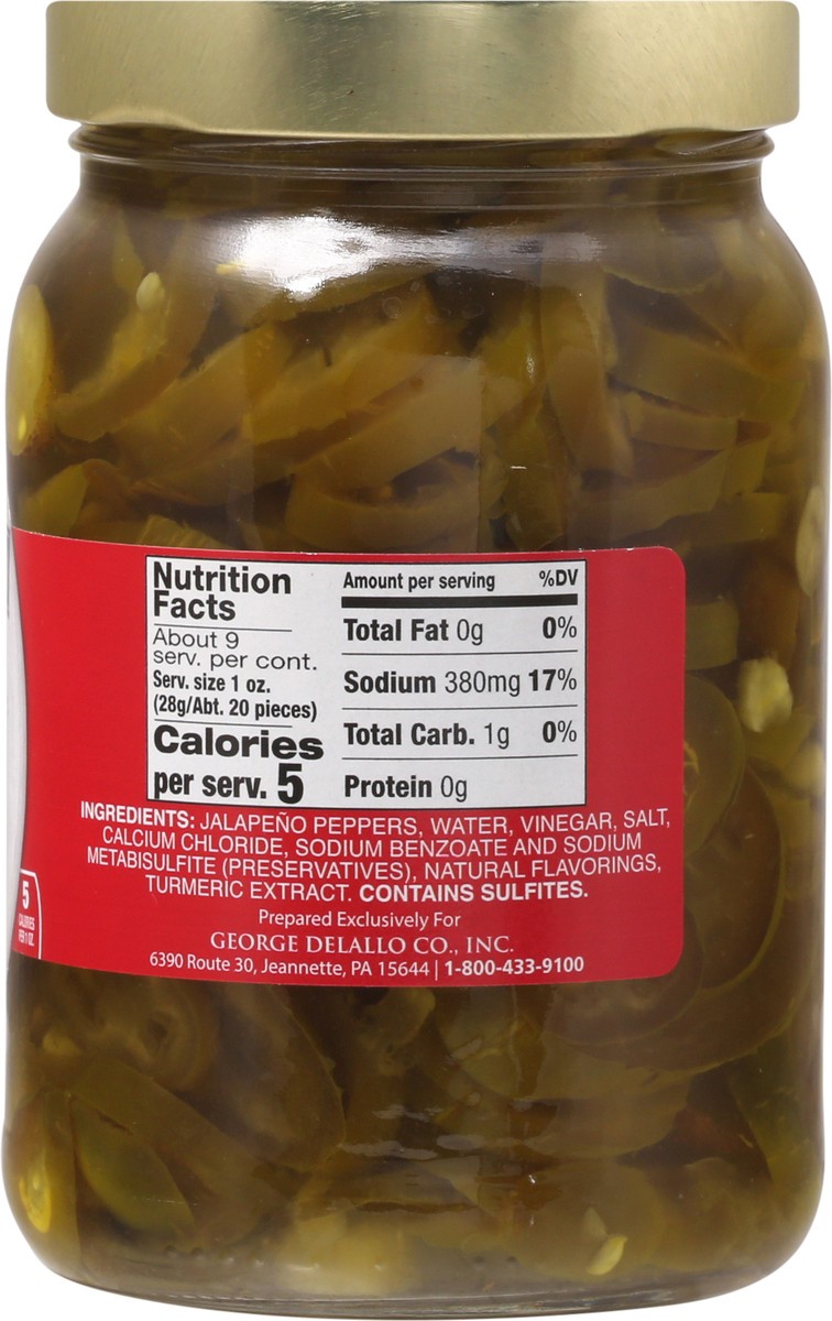 slide 2 of 9, DeLallo Xdk-Dlo Hot Sli Jalapeno Pepper, 16 oz
