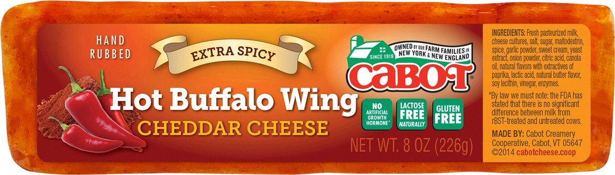 slide 3 of 6, Cabot Hot Buffalo Wing Cheddar Cheese Deli - 8 oz., 8 oz