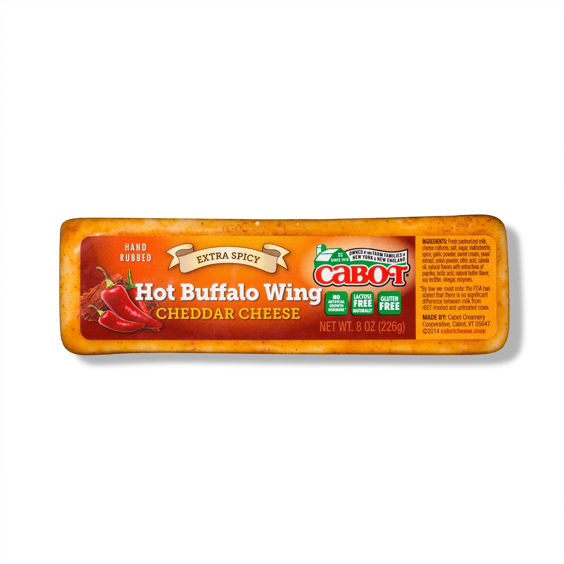 slide 1 of 6, Cabot Hot Buffalo Wing Cheddar Cheese Deli - 8 oz., 8 oz