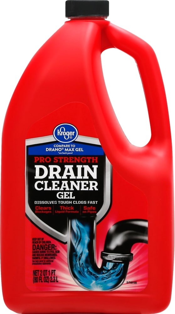 slide 1 of 1, Kroger Home Sense Liquid Drain Cleaner, 80 oz