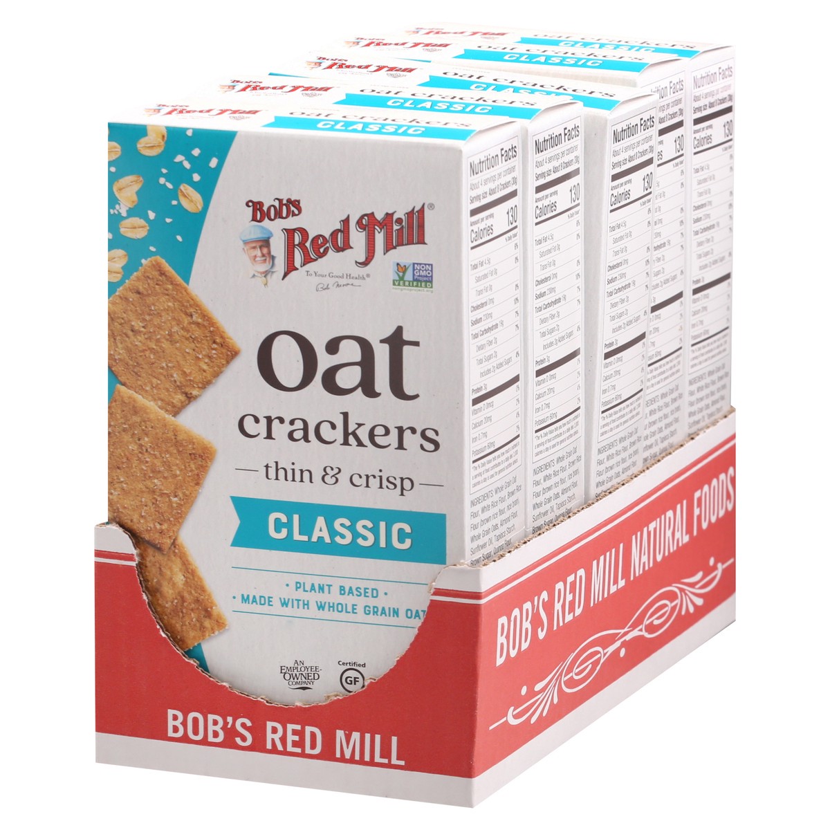 slide 3 of 8, Bob's Red Mill Classic Oat Crackers 1 ea, 1 ct