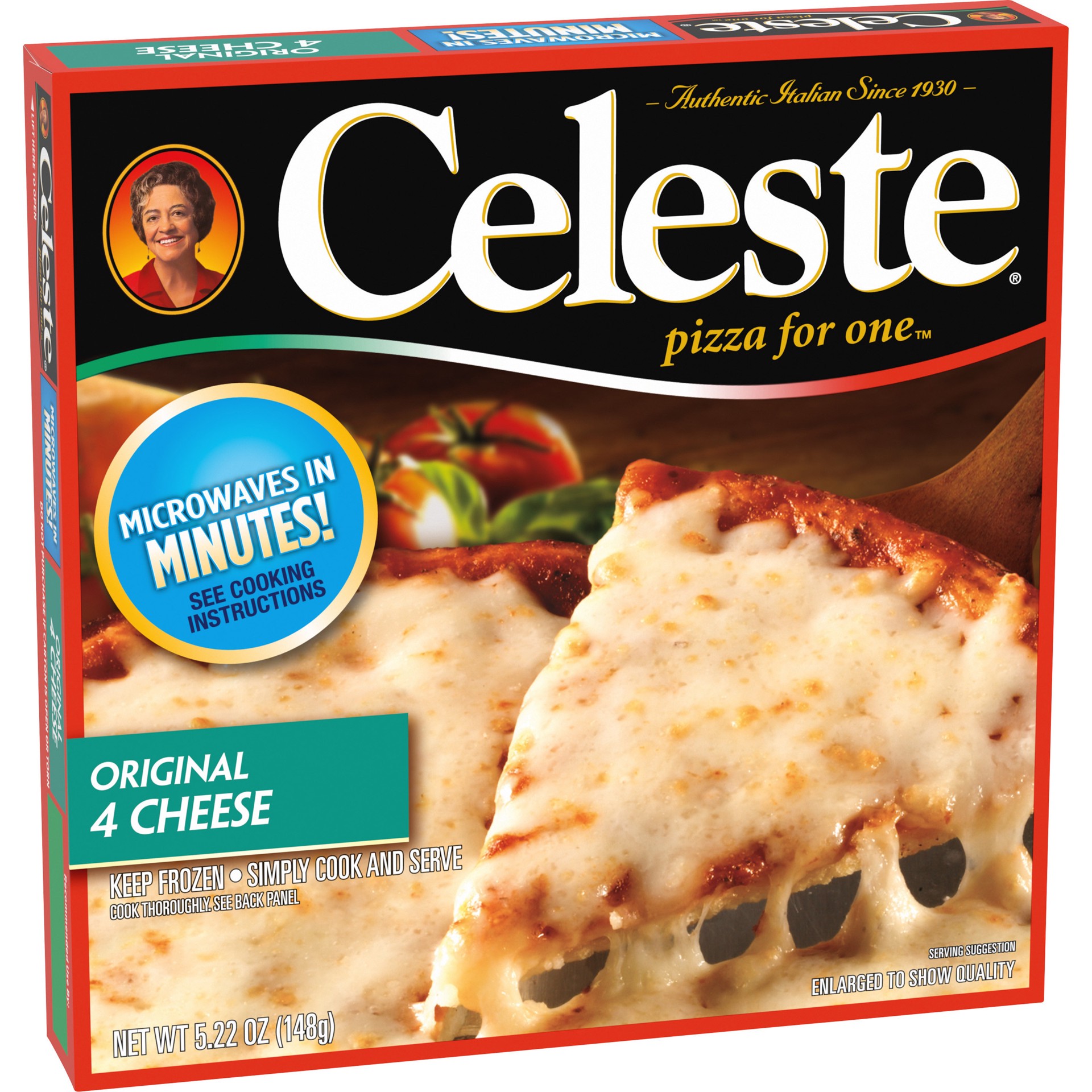 slide 4 of 5, Celeste Original Four Cheese Pizza 5.22 oz, 5.22 oz