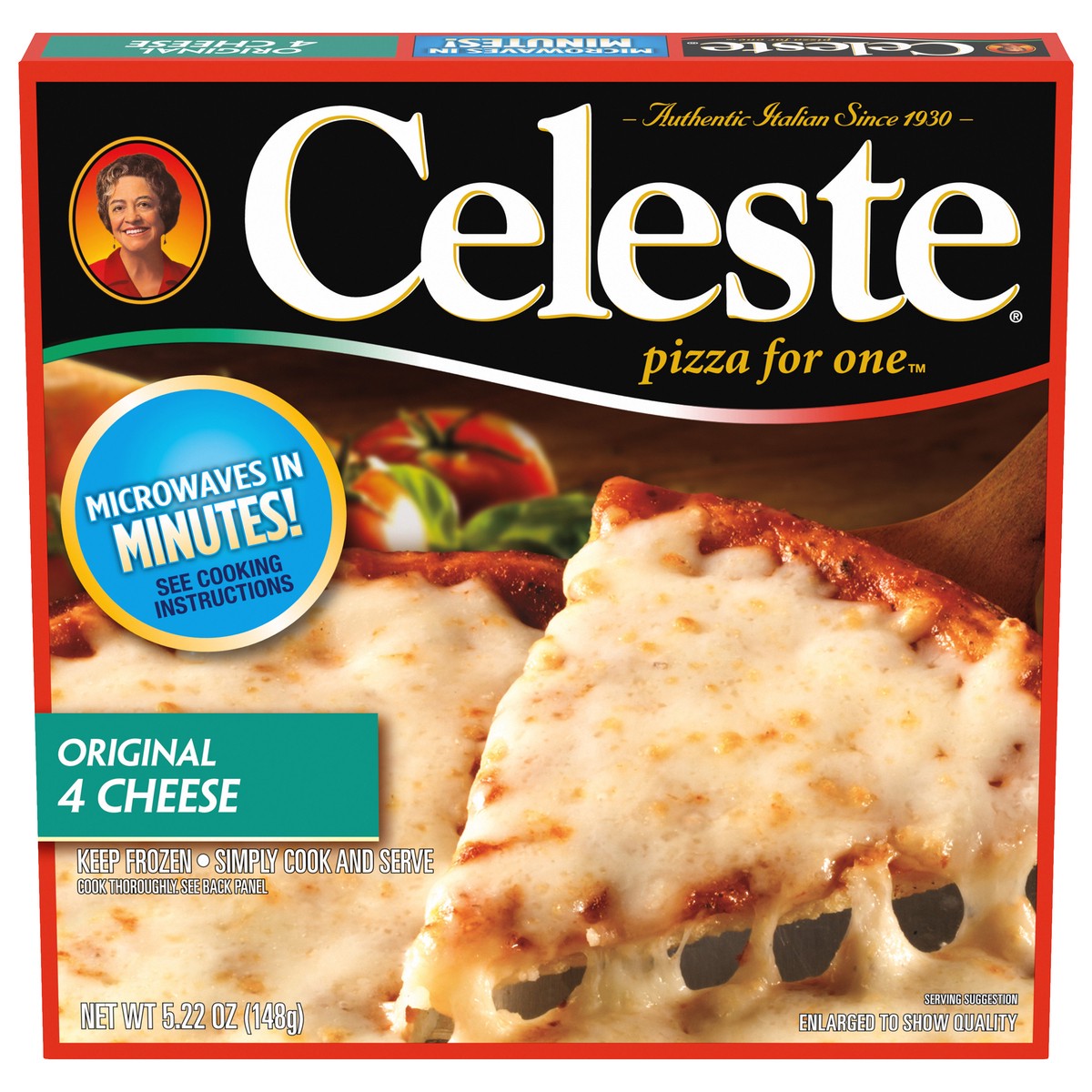 slide 1 of 5, Celeste Original Four Cheese Pizza 5.22 oz, 5.22 oz