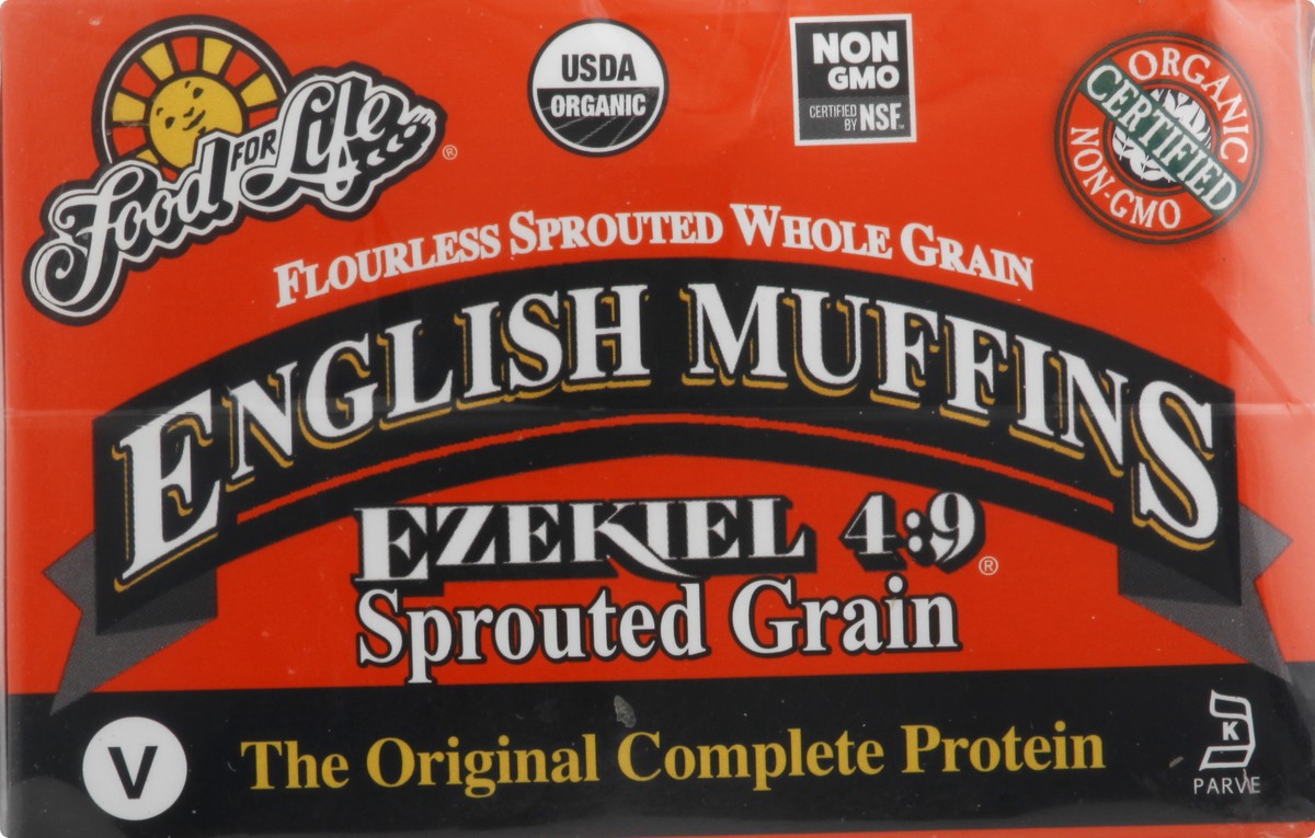 slide 8 of 13, Food for Life Ezekiel 4:9 Sprouted Grain English Muffins 6 ea, 16 oz