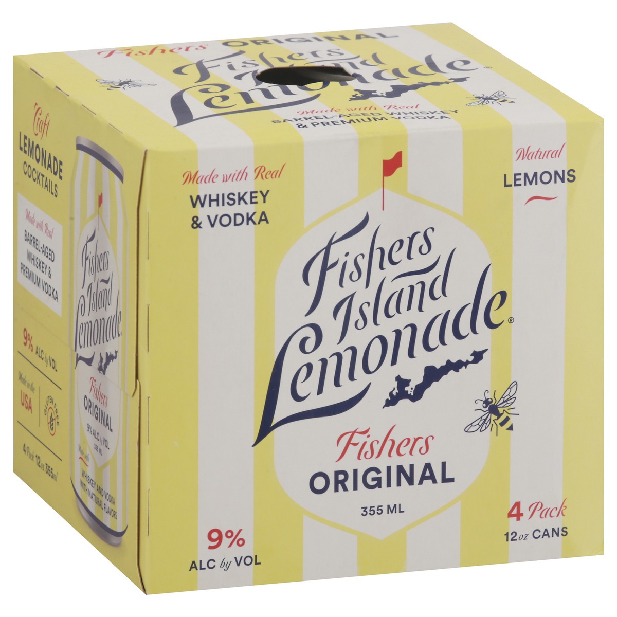 slide 6 of 11, Fishers Island Lemonade Original 4 Pack of 355ml, 355 ml