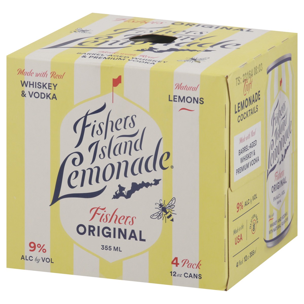slide 9 of 11, Fishers Island Lemonade Original 4 Pack of 355ml, 355 ml