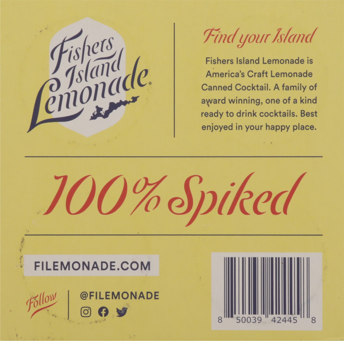 slide 3 of 11, Fishers Island Lemonade Original 4 Pack of 355ml, 355 ml