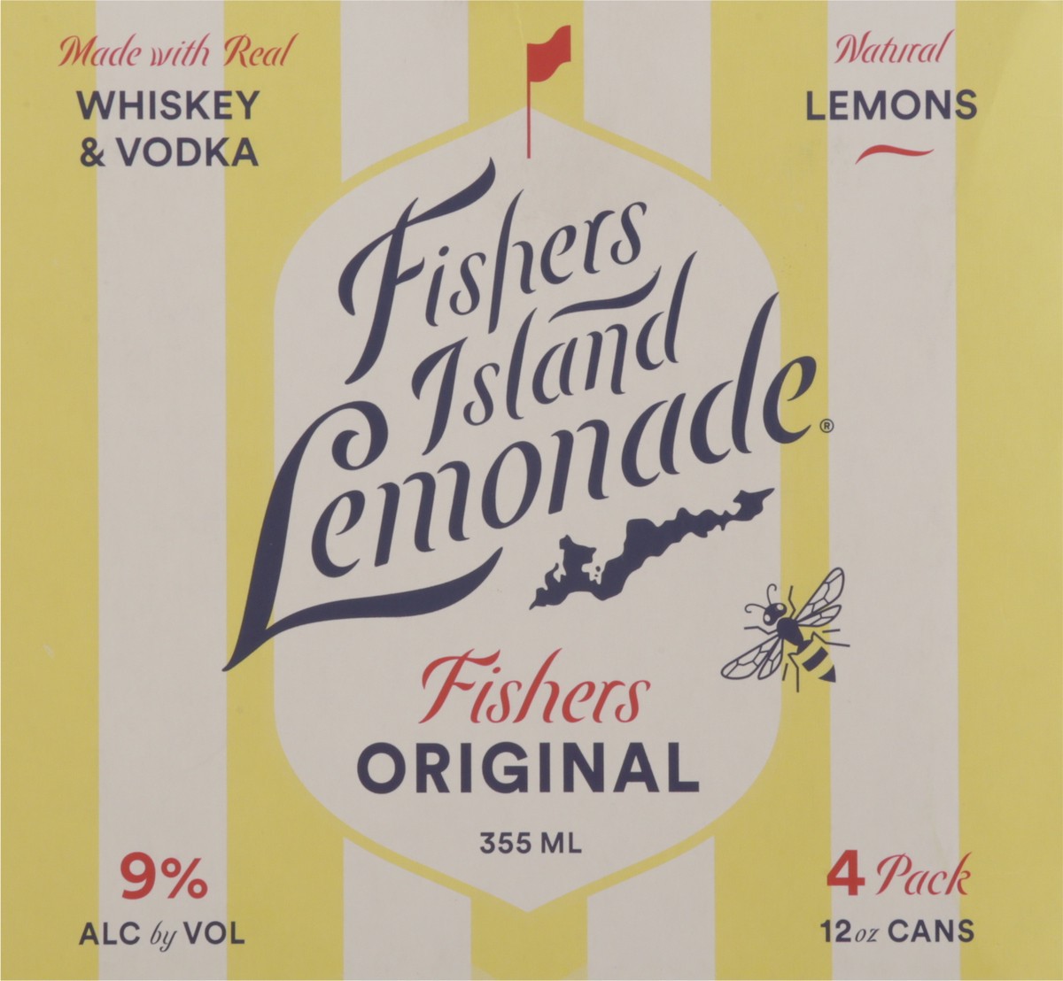 slide 5 of 11, Fishers Island Lemonade Original 4 Pack of 355ml, 355 ml