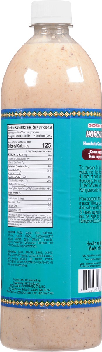 slide 2 of 11, Rio Mex Horchata Concentrate 33.8 fl oz, 33.8 fl oz