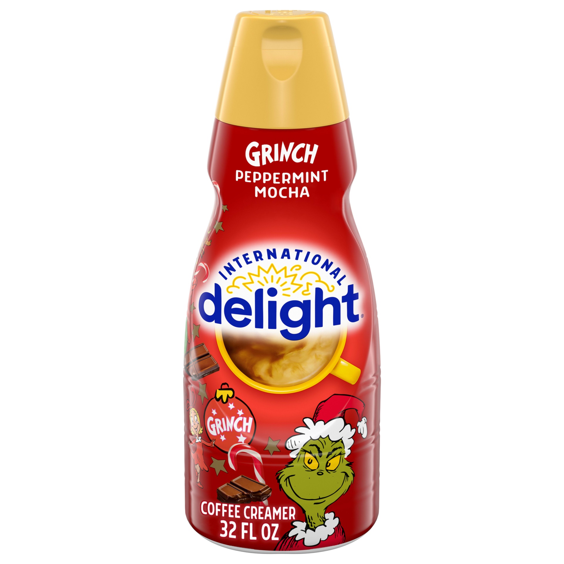 International Delight Grinch Peppermint Mocha Coffee Creamer, 32