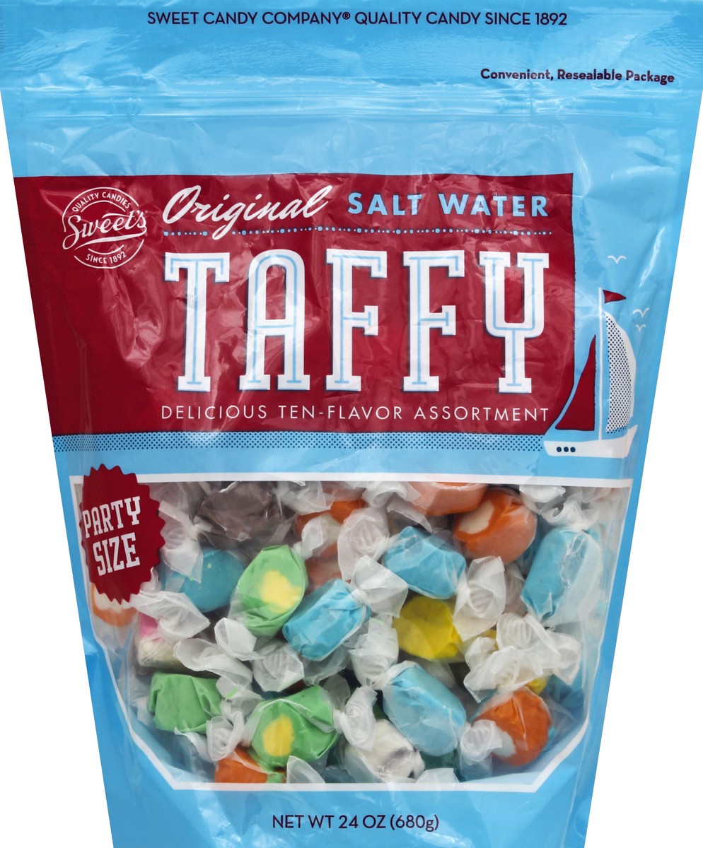 slide 2 of 2, Sweet's Sweet Candy Eb Assorted Classic Taffy Pouch, 24 oz