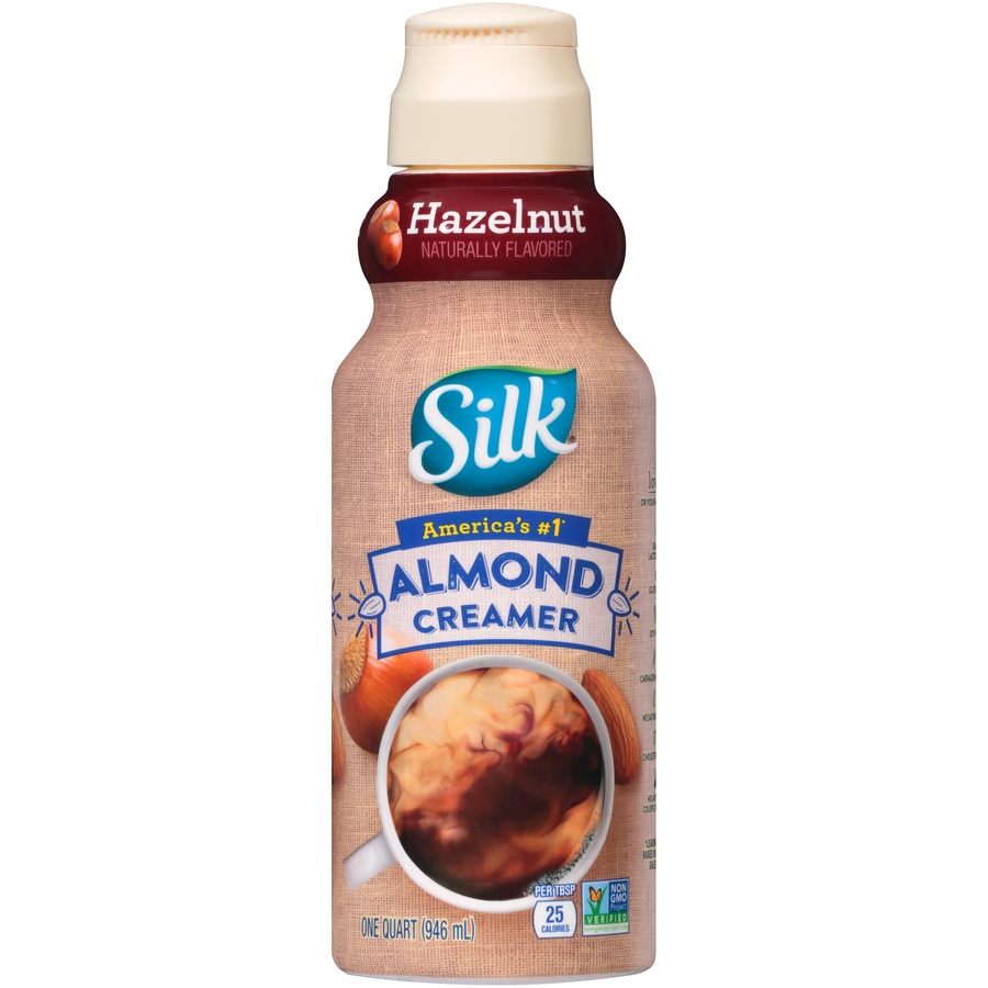 slide 1 of 7, Silk Hazelnut Almond Creamer, 32 fl oz