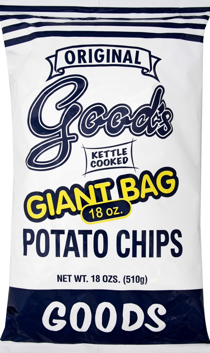 slide 5 of 5, Good's Giant Bag Original Potato Chips, 16 oz