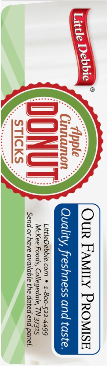 slide 5 of 11, Little Debbie Snack Cakes, Little Debbie Family Pack Apple Cinnamon Donut Sticks, 12.5 oz