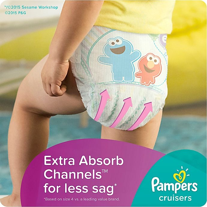 slide 4 of 5, Pampers Cruisers Jumbo Pack Diapers Size 6, 18 ct