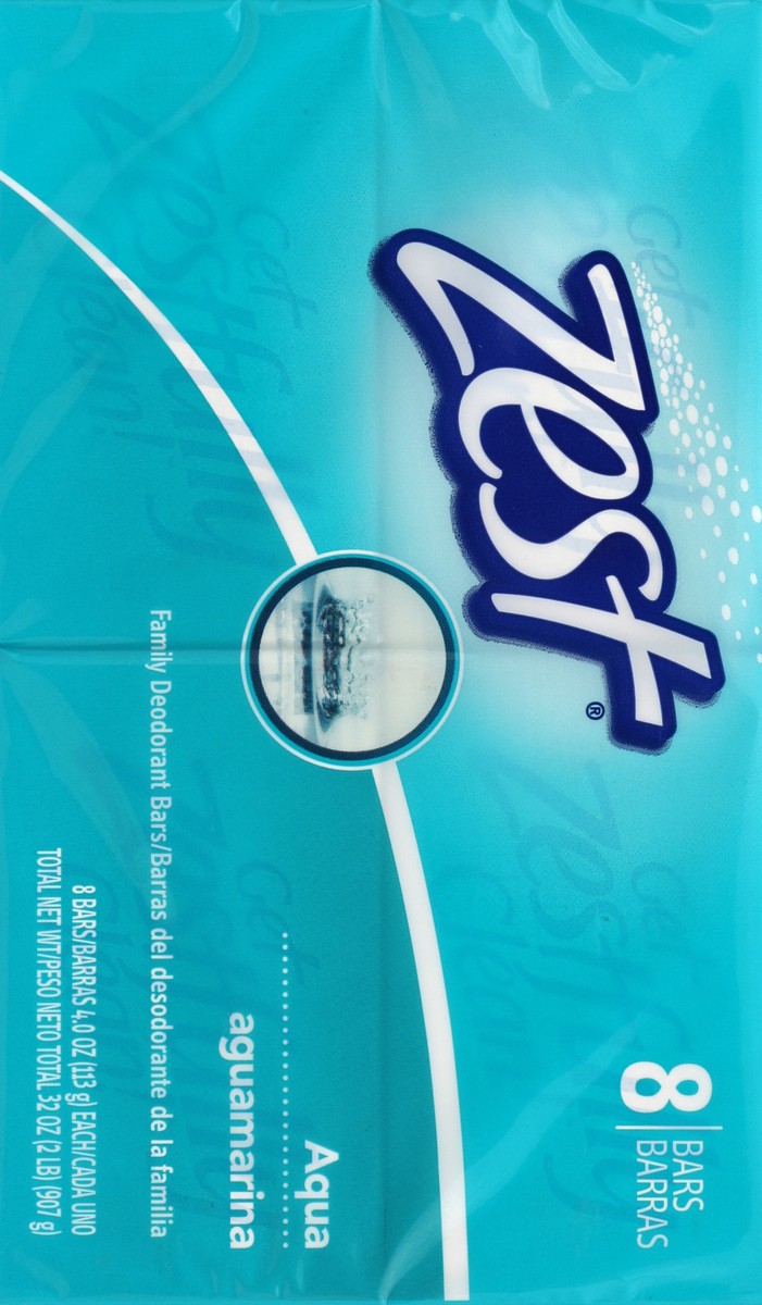 slide 5 of 5, Zest Family Deodorant Bars 8 ea, 8 ct