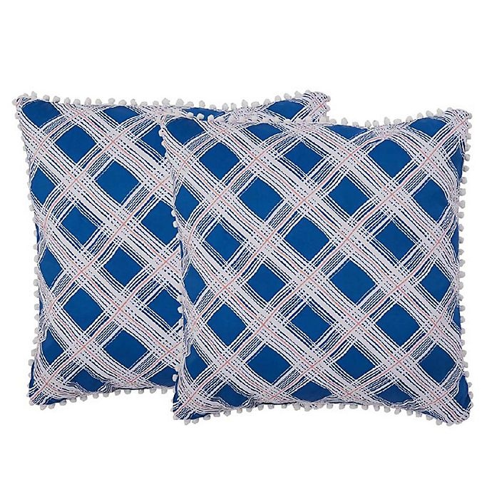 slide 1 of 1, Isaac Mizrahi Home Presley Square Throw Pillows, 2 ct