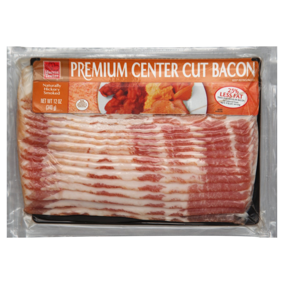 slide 5 of 6, Harris Teeter™ Naturally Hickory Smoked Premium Center Cut Bacon, 12 oz