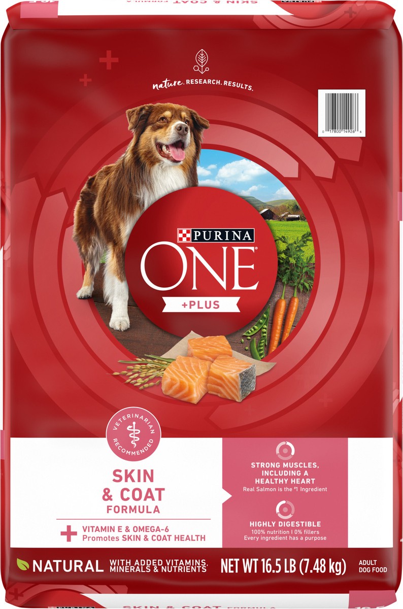 slide 6 of 9, ONE Purina ONE Natural, Sensitive Stomach Dry Dog Food, +Plus Skin & Coat Formula, 16.5 lb