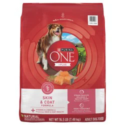 Purina ONE Natural, Sensitive Stomach Dry Dog Food, +Plus Skin & Coat Formula