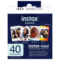 Fuji Instax Mini Instant Film Variety Multi-Pack 40 Count
