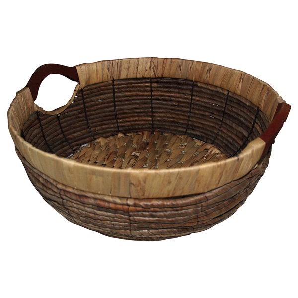 slide 1 of 1, Home Banana Leaf Basket, 1 ct