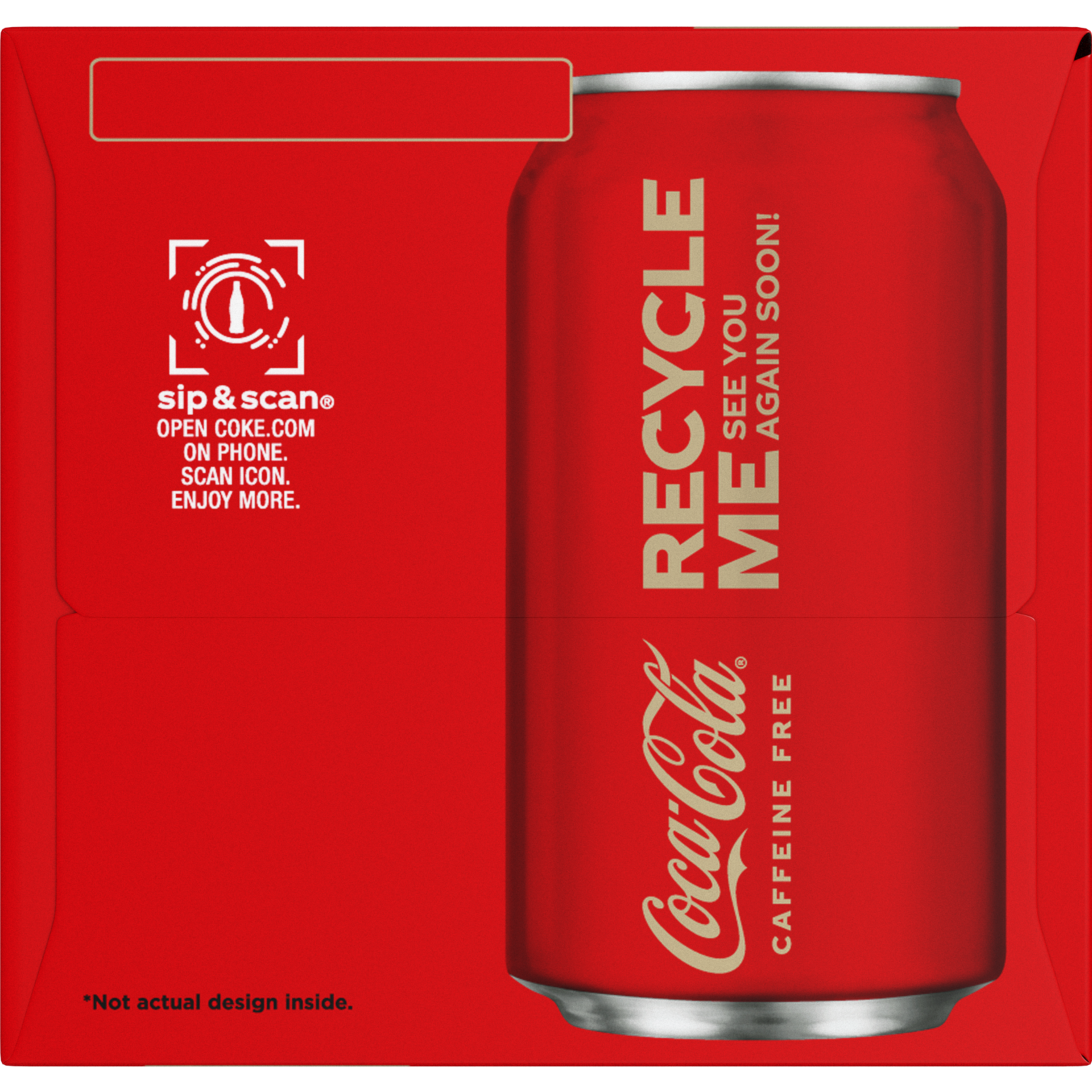 slide 4 of 5, Coca-Cola Caffeine Free Soda Soft Drink, 12 fl oz, 12 Pack, 12 ct; 12 fl oz