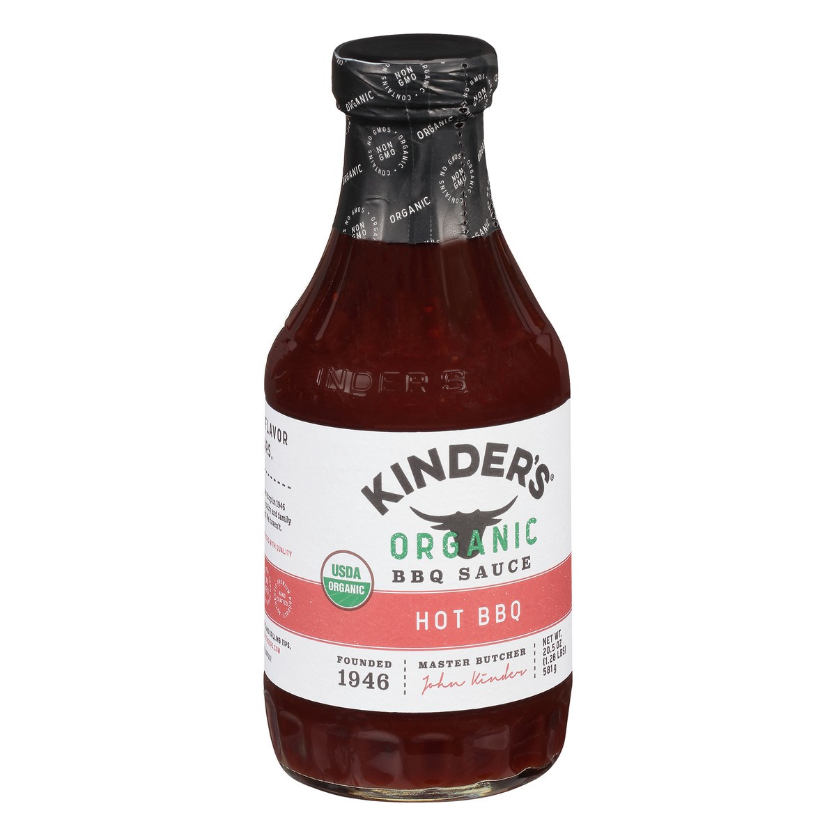 slide 5 of 9, Kinder's Organic Hot BBQ BBQ Sauce 20.5 oz, 20.5 oz