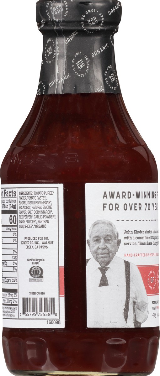 slide 7 of 9, Kinder's Organic Hot BBQ BBQ Sauce 20.5 oz, 20.5 oz