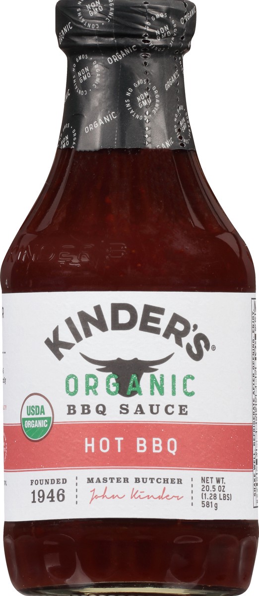 slide 6 of 9, Kinder's Organic Hot BBQ BBQ Sauce 20.5 oz, 20.5 oz