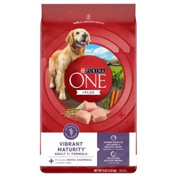 Purina ONE High Protein Dry Senior Dog Food Plus Vibrant Maturity Adult 7 Plus Formula