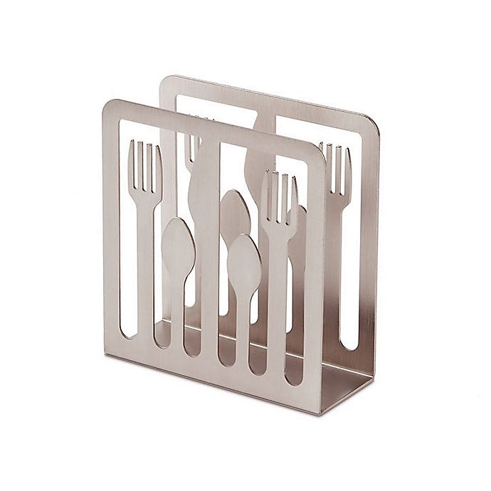 slide 1 of 1, Umbra Cutlery Napkin Holder - Nickel, 1 ct