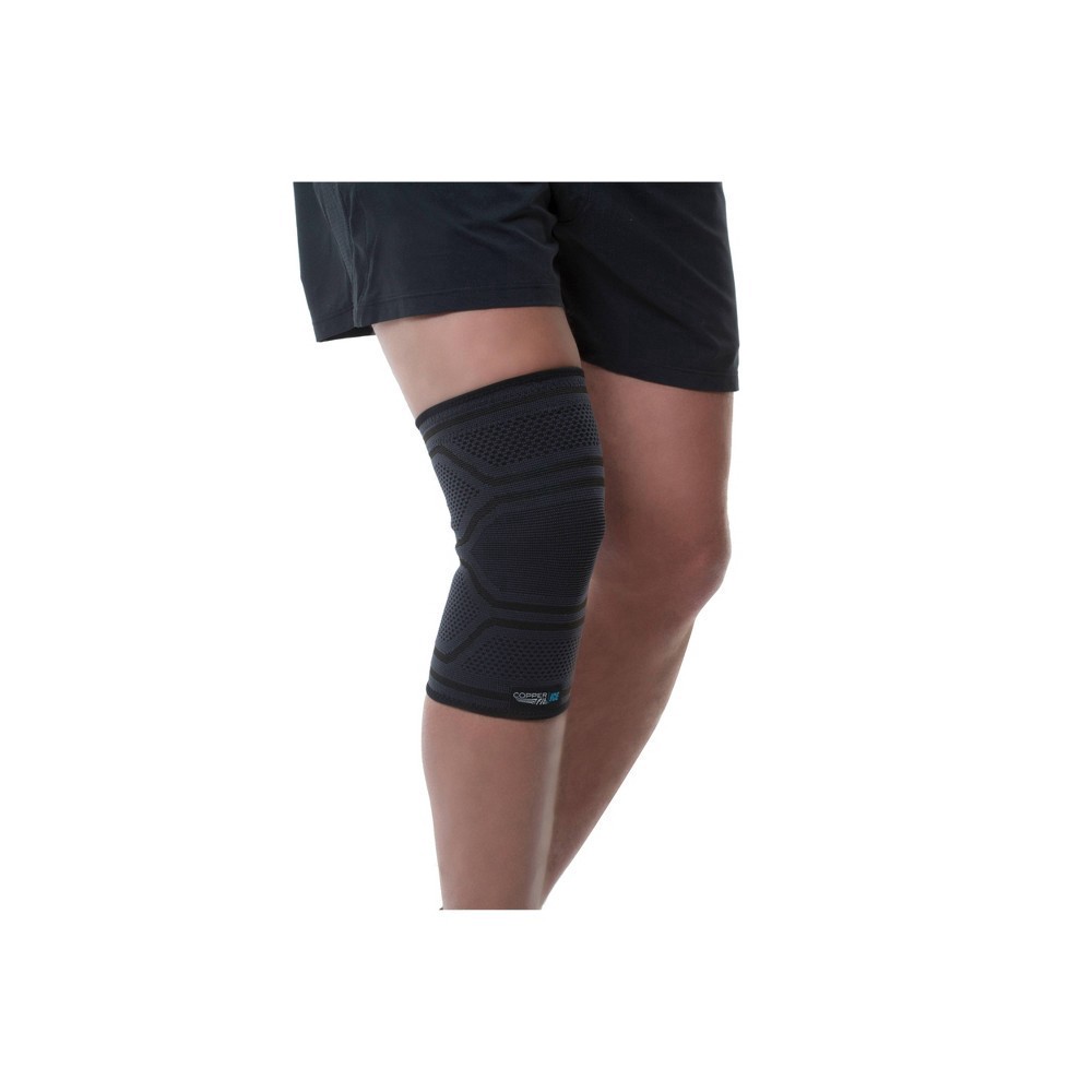 slide 2 of 6, Copper Fit Ice Unisex Relief + Recovery Strong Compression L/XL Knee Sleeve 1 Each, 1 ct