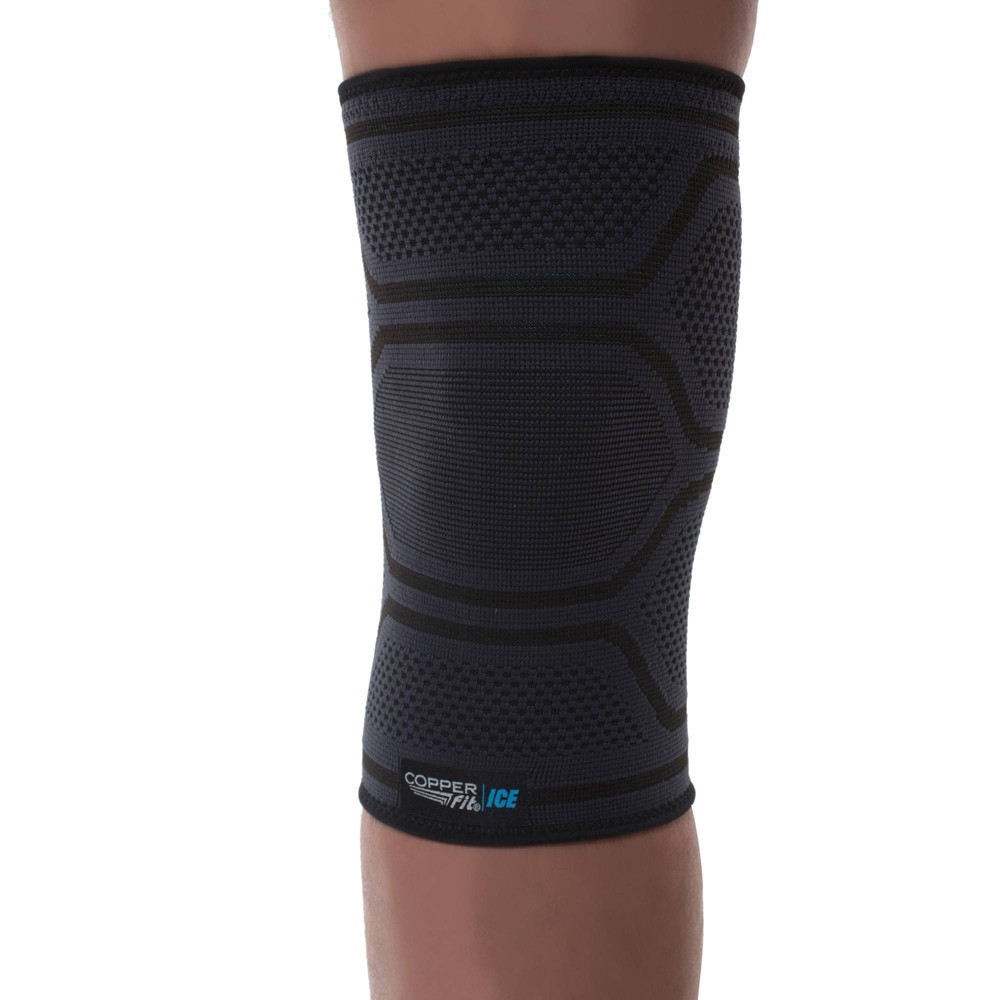 slide 4 of 6, Copper Fit Ice Unisex Relief + Recovery Strong Compression L/XL Knee Sleeve 1 Each, 1 ct