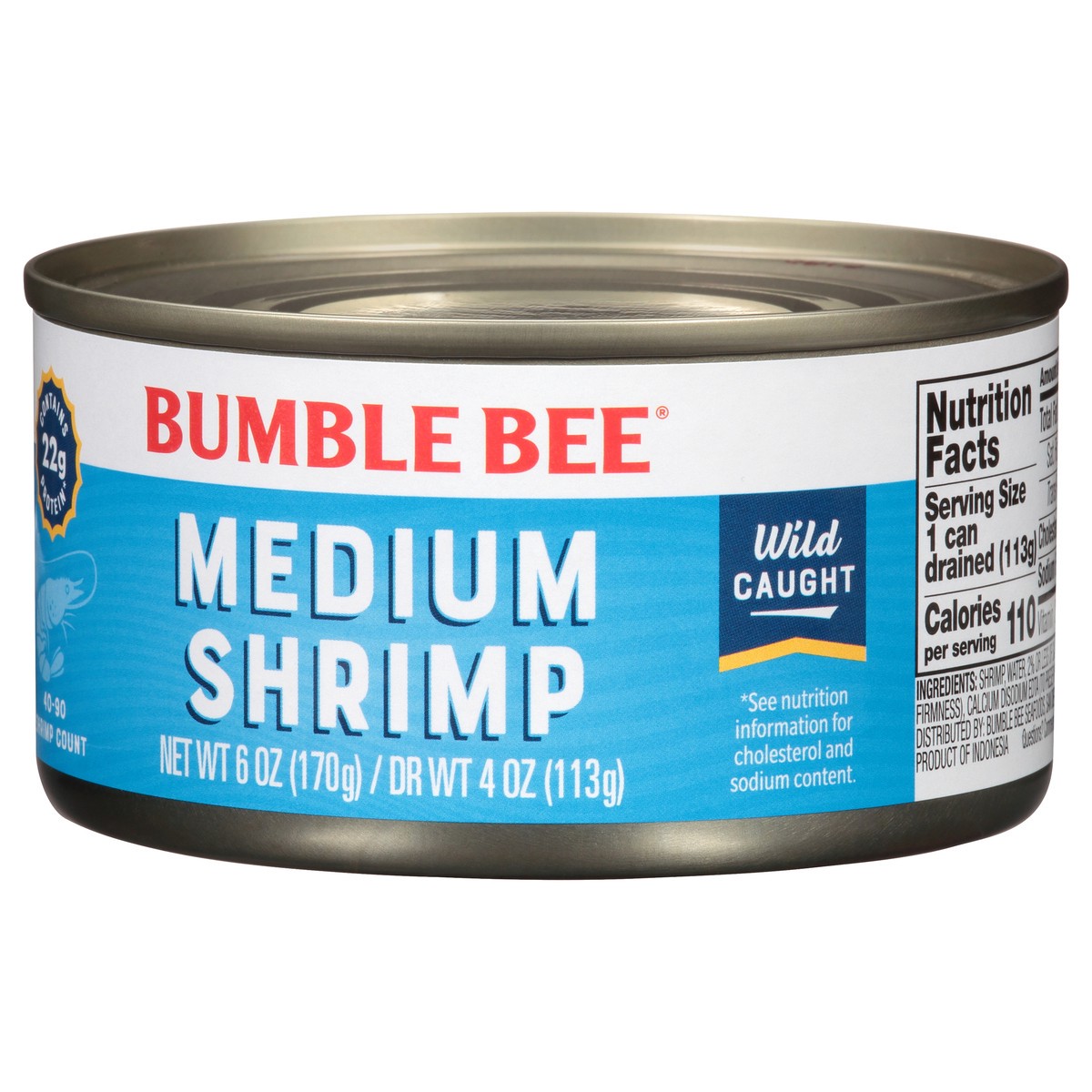 slide 2 of 9, Bumble Bee Medium Shrimp 6 oz, 6 oz