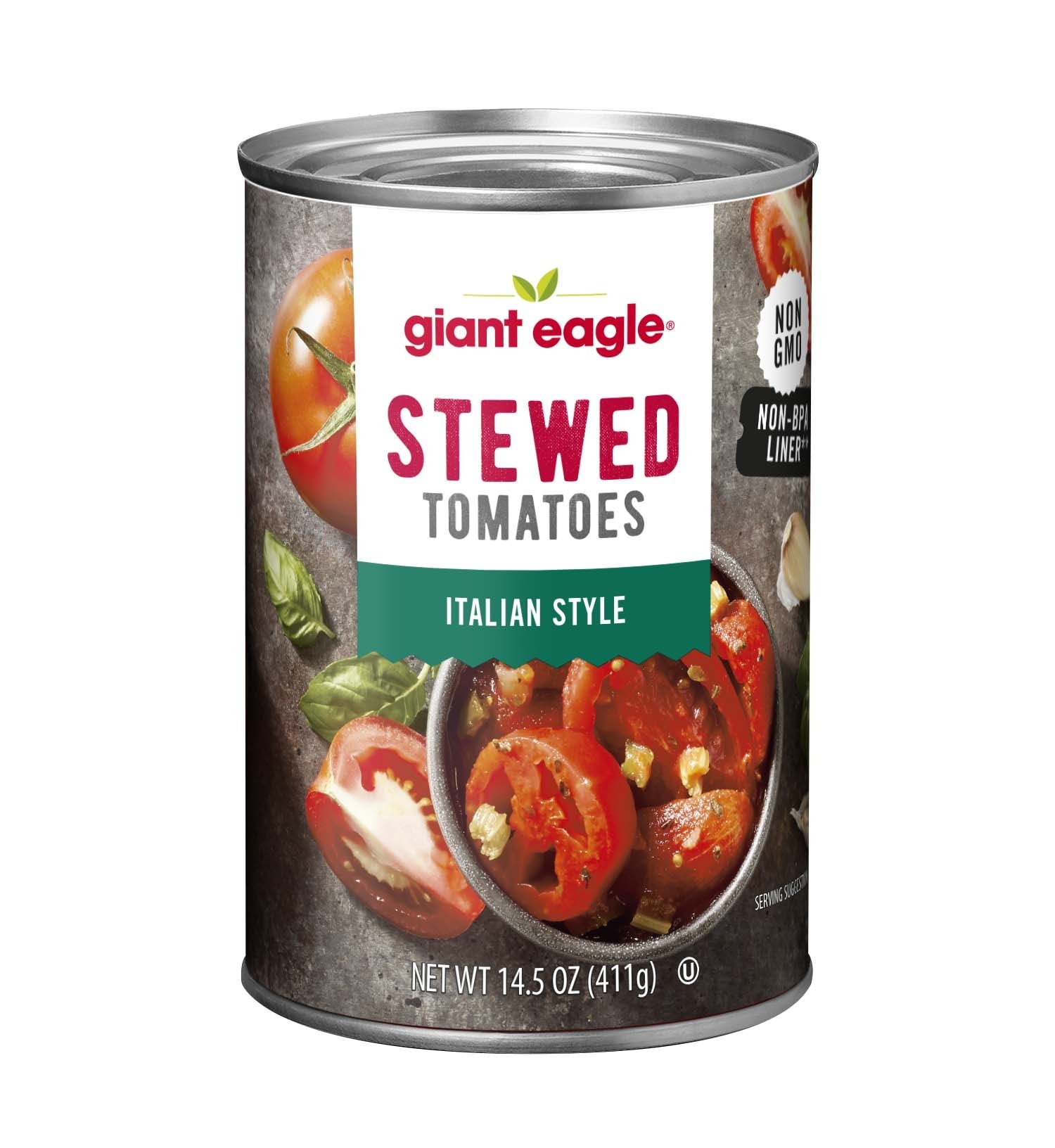 slide 1 of 1, Giant Eagle Stewed Tomatoes, Italian Style, 14.5 oz