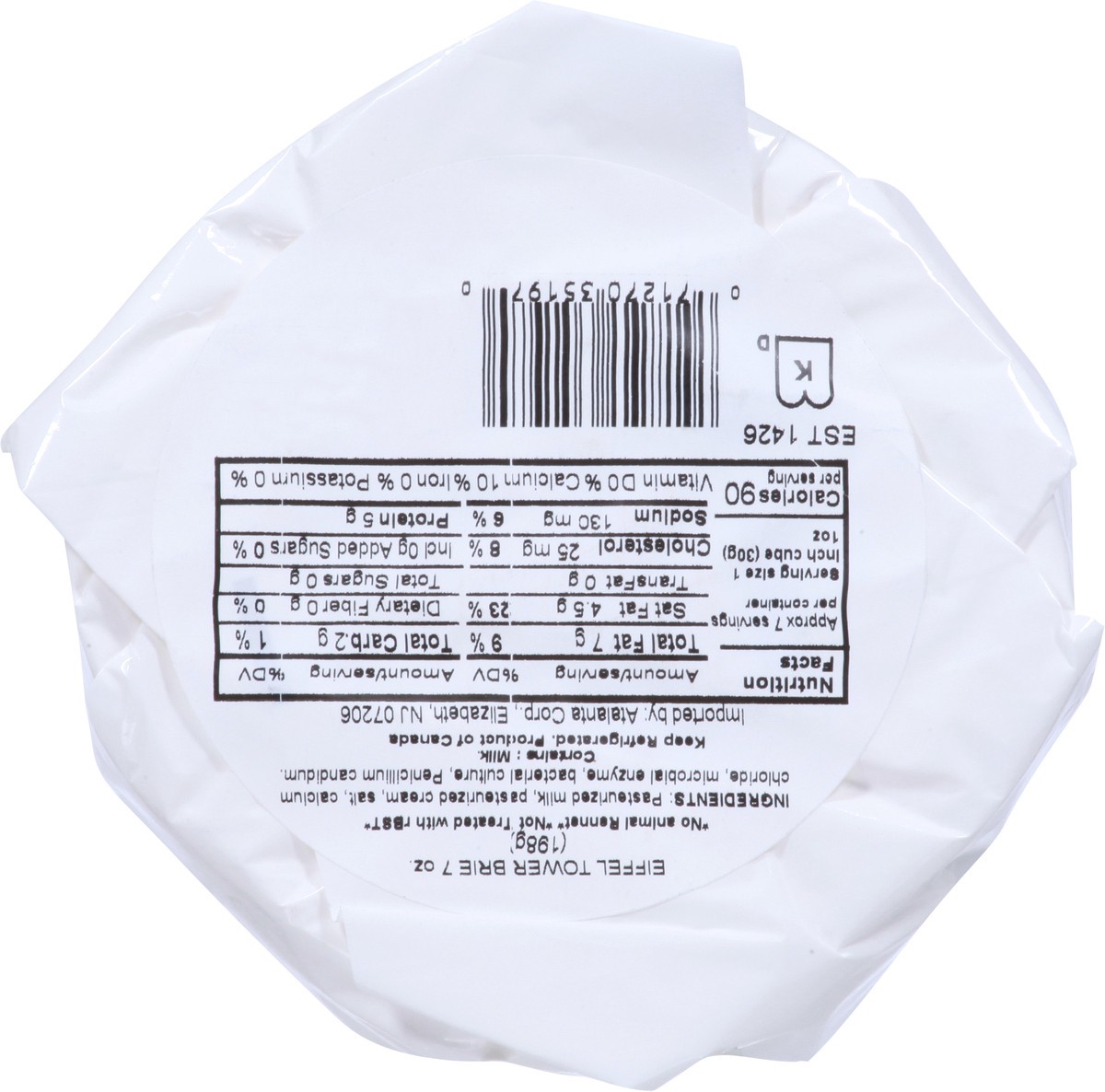 slide 6 of 9, Eiffel Tower Brie Wheel, 7 oz