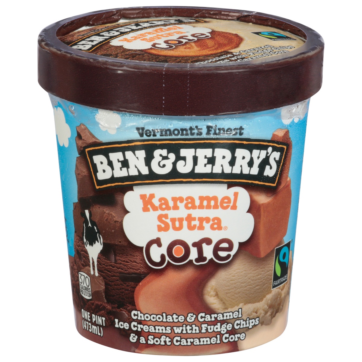 slide 1 of 1, Ben & Jerry's Karamel Sutra Core Ice Cream, 16 oz