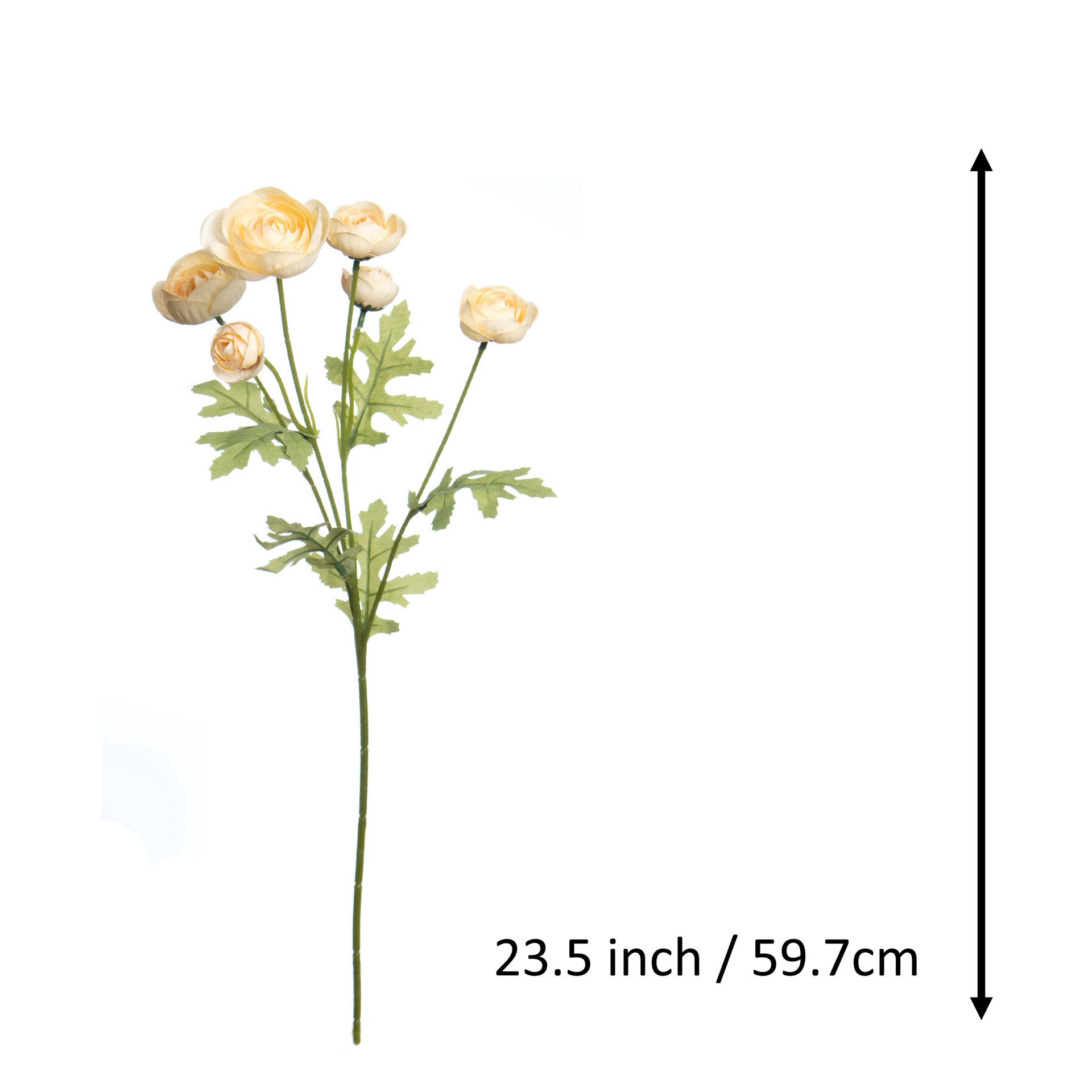 slide 3 of 3, 23.5" Peach Ranunculus Stem By Ashland, 23.5 in