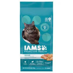 Proactive Health Premium Adult 1+ Years Indoor Weight & Hairball Care with Chicken & Turkey Cat Nutrition 56 oz