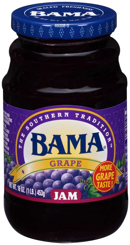 slide 1 of 1, BAMA Grape Jam, 16 oz