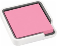 slide 1 of 1, Post-it Edge Note Holder - White, 3 in x 3 in