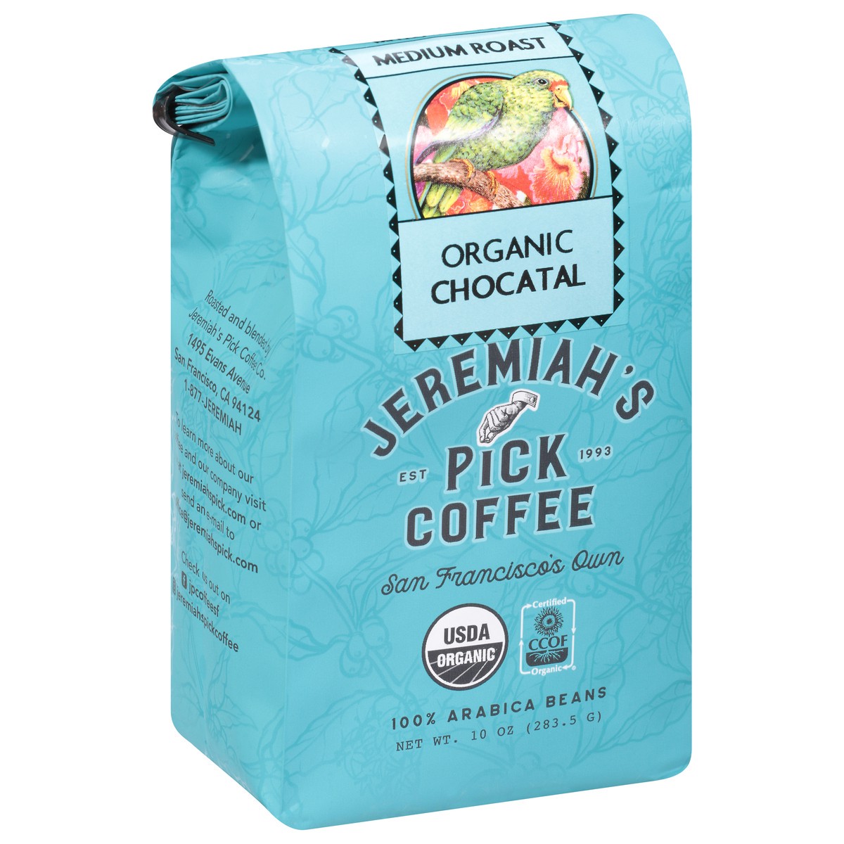 slide 5 of 9, Jeremiah's Pick Coffee Organic Medium Roast Chocatal Coffee - 10 oz, 10 oz