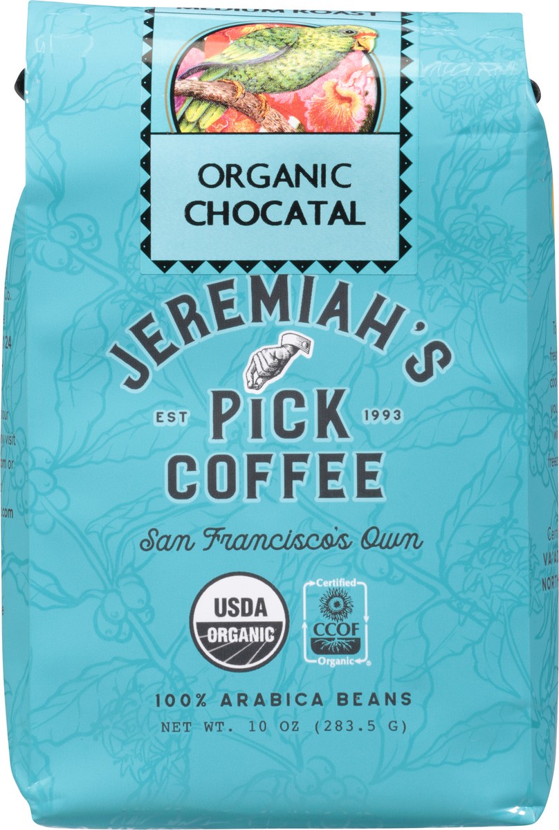 slide 7 of 9, Jeremiah's Pick Coffee Organic Medium Roast Chocatal Coffee - 10 oz, 10 oz