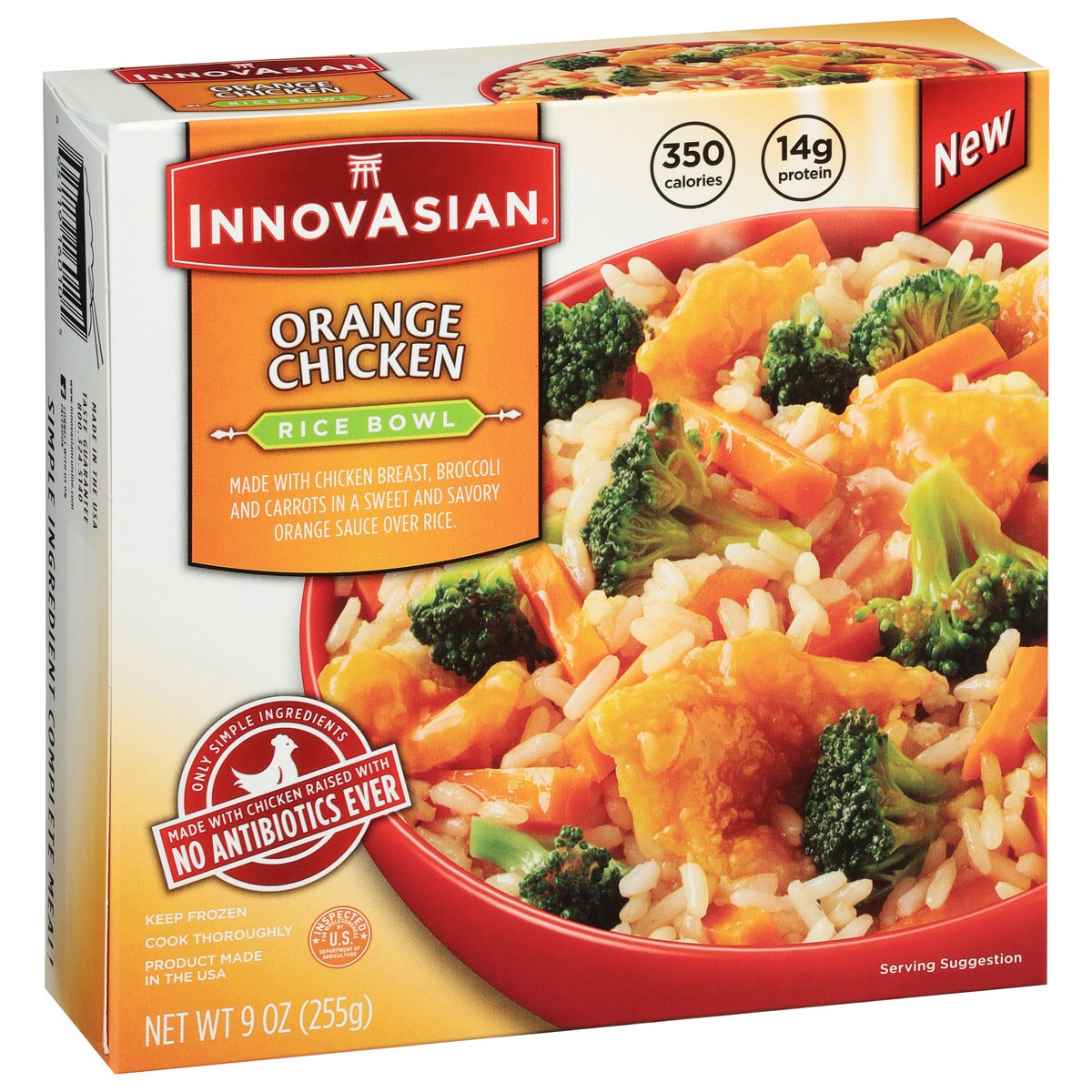 slide 9 of 11, InnovAsian Orange Chicken Rice Bowl 9 oz, 9 oz