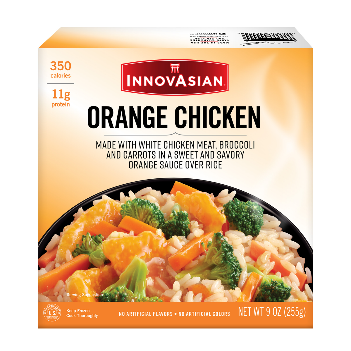 slide 1 of 11, InnovAsian Orange Chicken Rice Bowl 9 oz, 9 oz