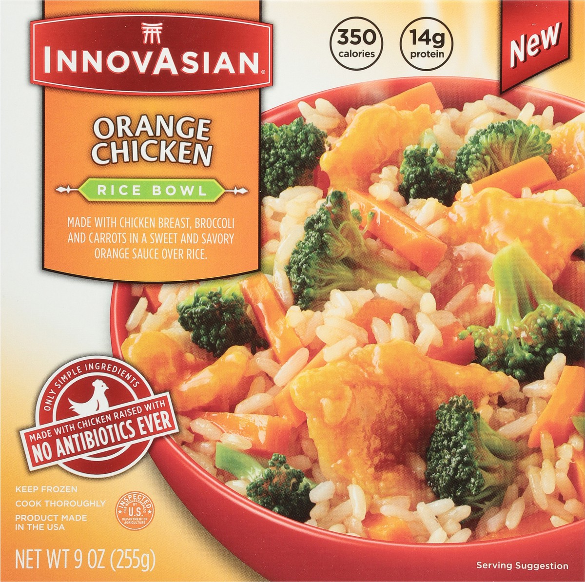 slide 3 of 11, InnovAsian Orange Chicken Rice Bowl 9 oz, 9 oz