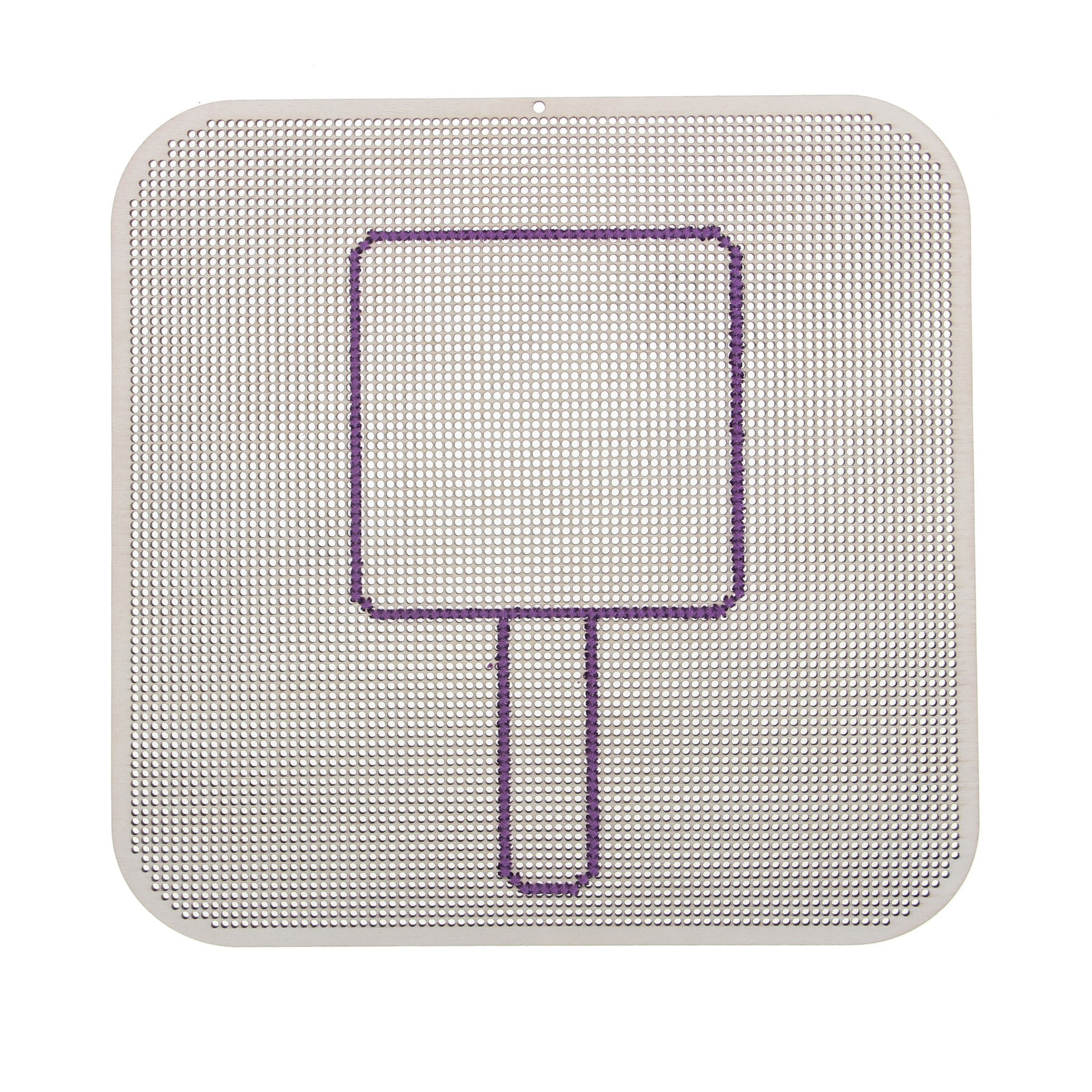 slide 2 of 4, 8" Square Cross Stitch Wood Canvas, 2ct. By Loops & Threads, 2 ct